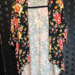 Joe Boxer Multicolor Floral Kimono cardigan